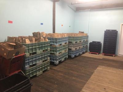 The Family Pantry at Damien’s Place acquired this additional space for food when the demand for food increased because of the pandemic.