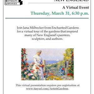 lecture, gardens, artists