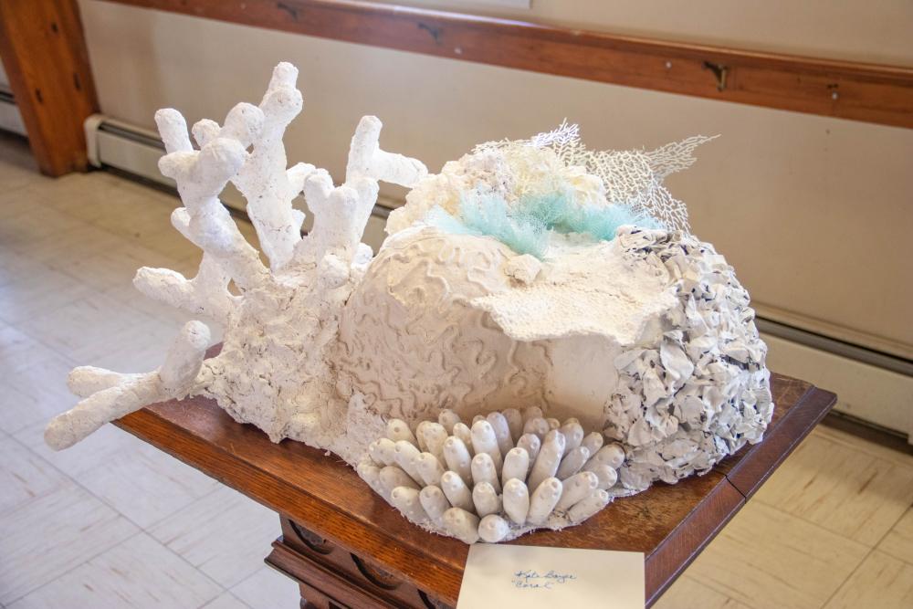 A coral sculpture made by Kate Boyer. none
