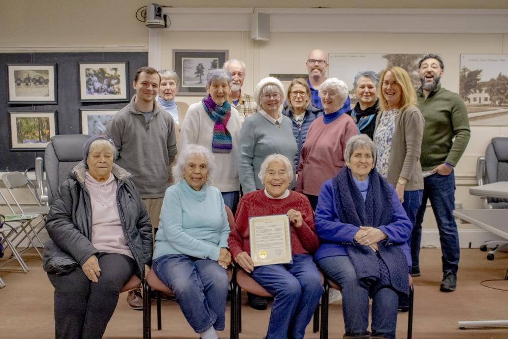 Friends of the Wareham Free Library and the Wareham Select Board all bound together. Photo by Brandy Muz
