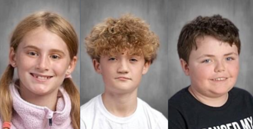 Kemper Merrick, Grady Lemieux and Brayden O’Brien. Photo source: Wareham Middle School