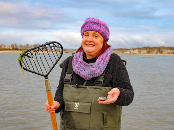 A pro at shellfishing,  Elizabeth Winship said she likes to make "quahog stuffies." Photos by Brandy Muz