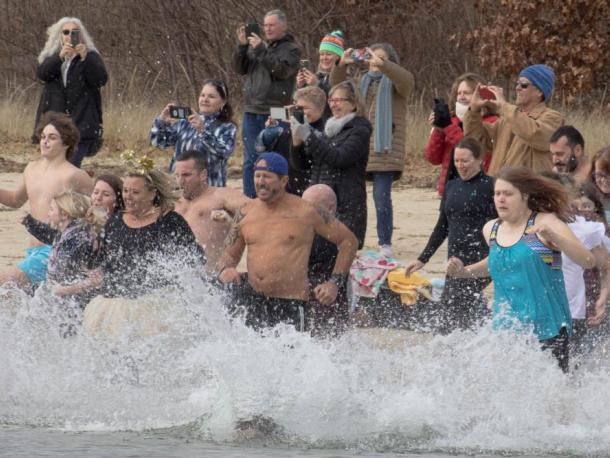 The 2024 polar plunge. File photo