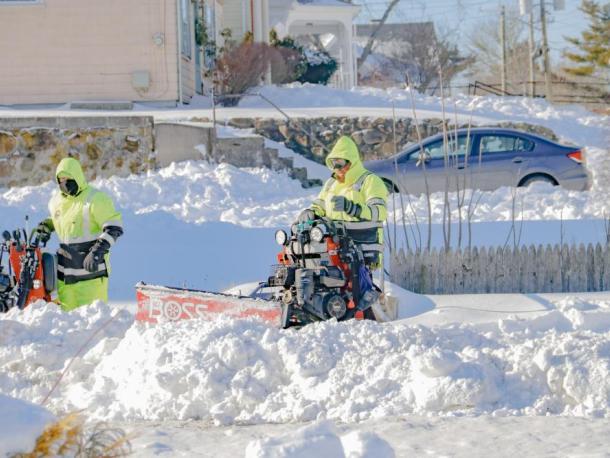 Municipal Maintenance clearing out Main Street in late January 2026. File photo 