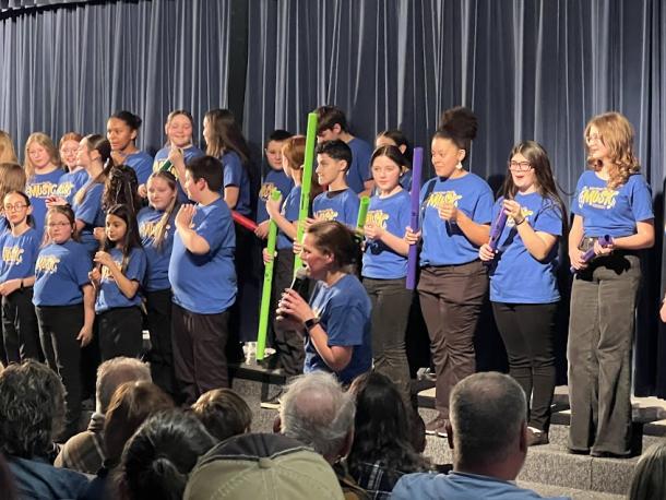 The all grades chorus. Photos source: Caitlin Francese