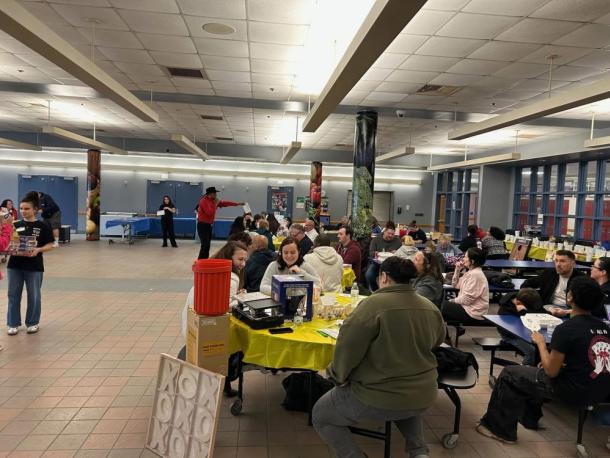 Dozens gather for an afternoon of auctions and good eats. Photos source: Wareham High School