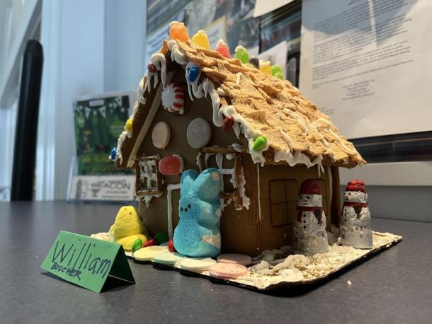 William Boucher's gingerbread masterpiece. Photo by Brandy Muz
