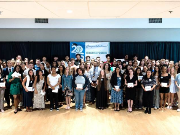Students at SouthCoast Community Foundation Scholarship ceremony. 