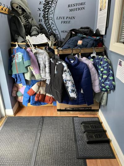 As of Friday, Nov. 8 the practice has collected 228 coats. Photo source: Chris Thornell