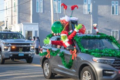 The Grinch makes an appearance at the 2024 parade. File photo.