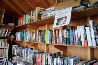 Books on books on books available in the book shed.