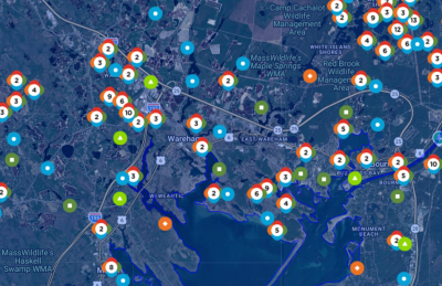 Outage map. Photo source: Eversource