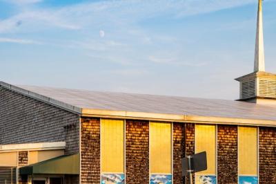 Decas School where the plaque went missing. File photo