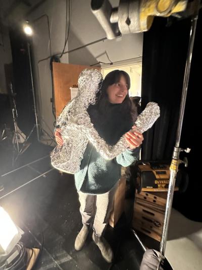 Lawson said there were five rolls of aluminum foil for the music video waiting for the band when they arrived.