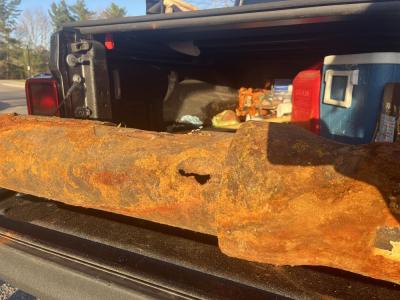 What corroded pipes look like, which can cause major sewage flooding. 