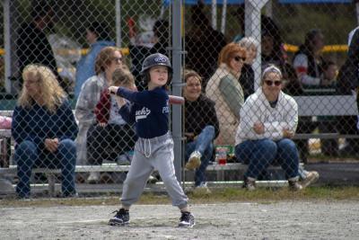 The sun in his eyes won't stop a solid hit.