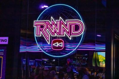 RWND features an arcade with games like Pac Man and air hockey.