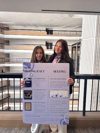 From left, Priscilla Ross and Adrianna Raymond before their competition.