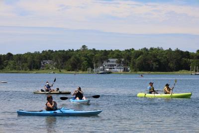 Kayakers on the water