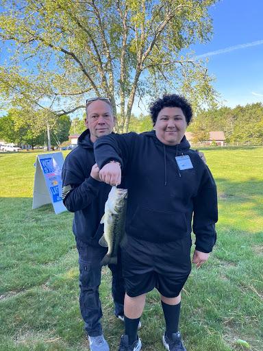 John and Kaidyn Murphy with a good catch.