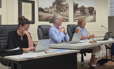 Superintendent Amy Hartley-Matteson presented her goals and entry plan to the school committee and its meeting Monday, Aug. 21. Photo by Tanvi Kulkarni