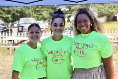From left: Katrina Edwards, Kayla Vasconcelos and Leslyn Hayes are pictured at the 2023 funday. 