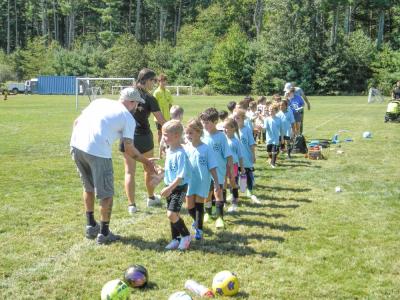 Sportsmanship is key: Both teams made sure to shake hands after the game.