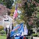 Counter-protestors made use of their vehicles. 