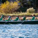 The Come Boating team from Belfast, Maine makes their way back to shore. none