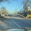 The pole across Route 28, Cranberry Highway at the gateway. Photo source: Wareham Police Department