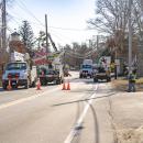 The area worked on by Massachusetts Department of Transportation. Photo by Brandy Muz