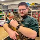Manager Dan Carneiro and Cinder, best friends fur-ever. Photos by Brandy Muz