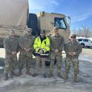 National Guardsmen who showed up and out for Wareham.