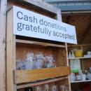 The swap shed that holds household items. 