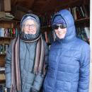 Even in the blistering cold,  Amanda Cobb and Jennifer Gady still show up. Photos by Brandy Muz