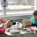 Kids decorate their homes. 