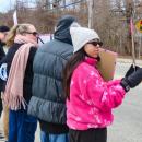 Protestors young and old took to the streets. 