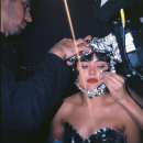 Lawson getting aluminum-foiled during the bands film day.