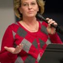 Former Selectmen Brenda Eckstrom at the Stop the Violence Rally. File photo