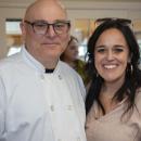 Culinary Advisor Chef Joe Breda and DECA Advisor Lisa Cunha.