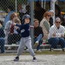 The sun in his eyes won't stop a solid hit.