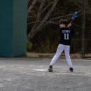 Mason Ecker readies to swing.