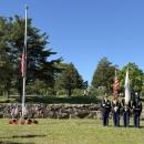 The JROTC at Agawam Cemetary. Photo source: Nora Bicki