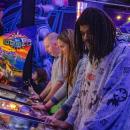 Pinball players get the ball rolling.
