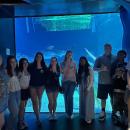 The group at the aquarium. 