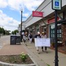 Wareham Faith in Action leads the walk. 