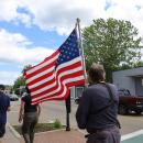 American flag peace walk