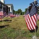 Flags planted