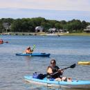 Players paddle