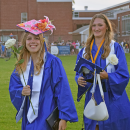 Nina Roche and Sienna Cabe smile for a photo. 